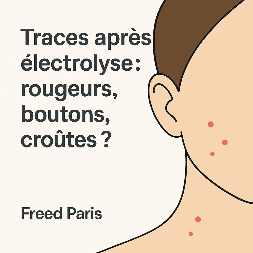 rougeurs après électrolyse